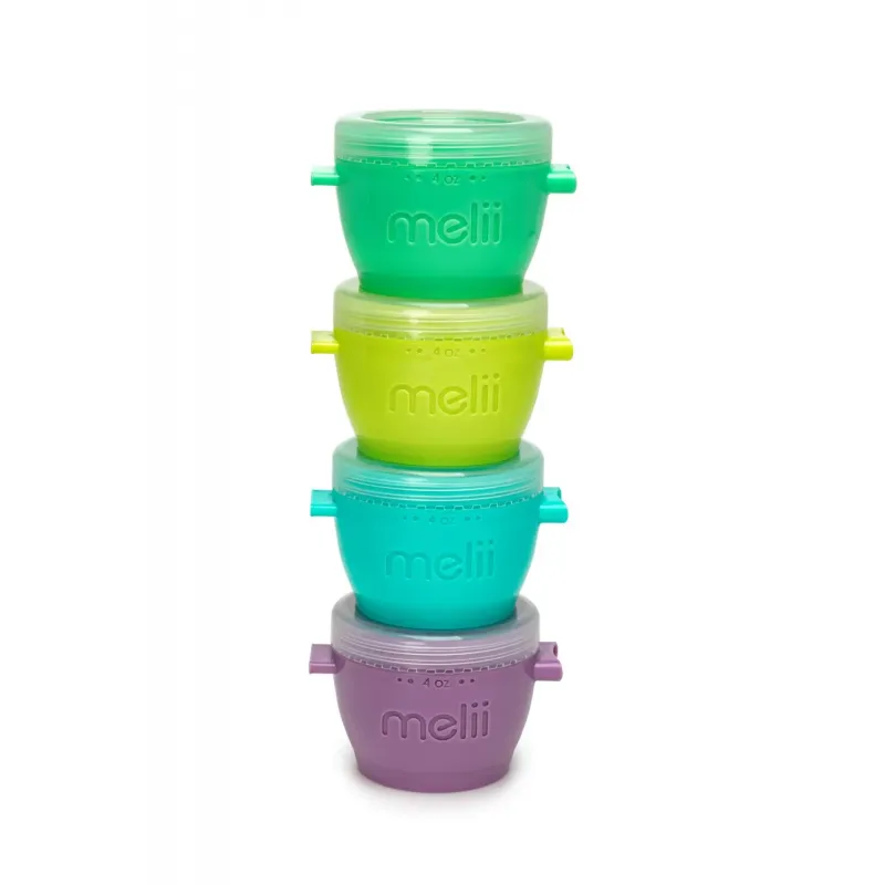 SET 4 recipiente din plastic SNAP&GO - MELII - 118ml