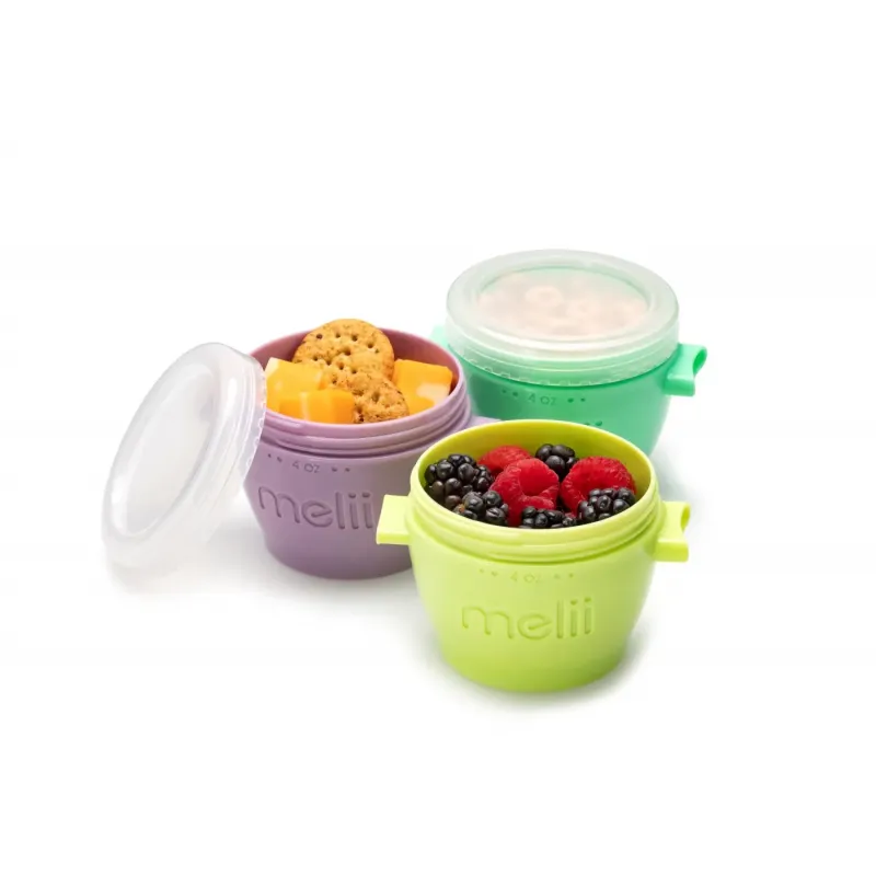 SET 4 recipiente din plastic SNAP&GO - MELII - 118ml