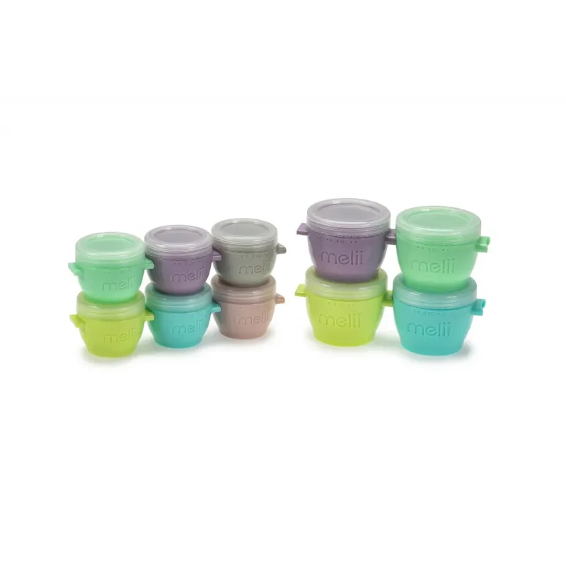 SET 10 recipiente SNAP&GO - MELII (6 x 59ml + 4 x 118ml)
