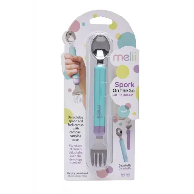 SET Lingurinta + Furculita MELII - Albastru si Violet