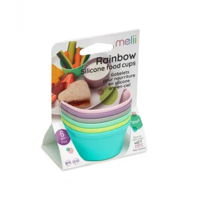 SET 6 RECIPIENTE DIN SILICON, MELII
