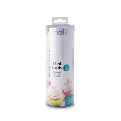 SET 5 PIESE MINI USTENSILE BAKING, MELII, COLORATE
