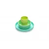 SET 3 RECIPIENTE SILICON HRANA BEBE, MELII, BLUE&LIME&MINT