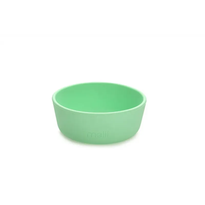SET 3 RECIPIENTE SILICON HRANA BEBE, MELII, BLUE&LIME&MINT