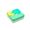Recipient hrana bebe -  MODEL PUZZLE - MELII - Albastru si Verde