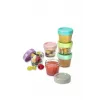 SET 6 RECIPIENTE STICLA PENTRU HRANA BEBE, MELII, 118 ML