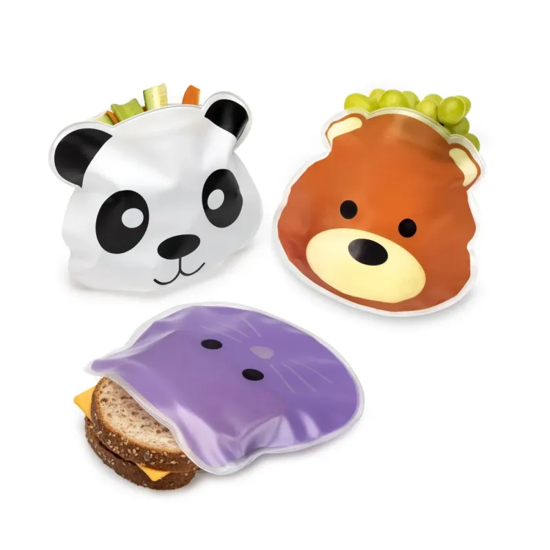 SET 6 BUC PUNGI SANDWICH ANIMAL, REUTILIZABILE