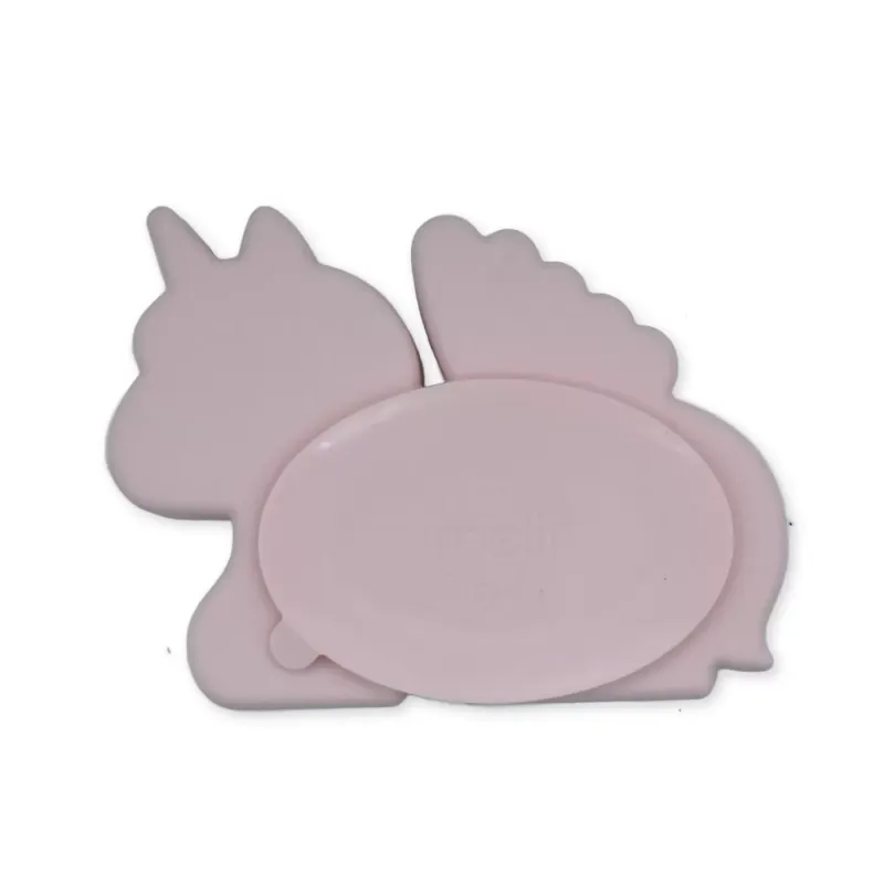 FARFURIE COMPARTIMENTATA DIN SILICON CU VENTUZA, MELII, UNICORN