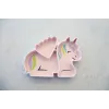 FARFURIE COMPARTIMENTATA DIN SILICON CU VENTUZA, MELII, UNICORN
