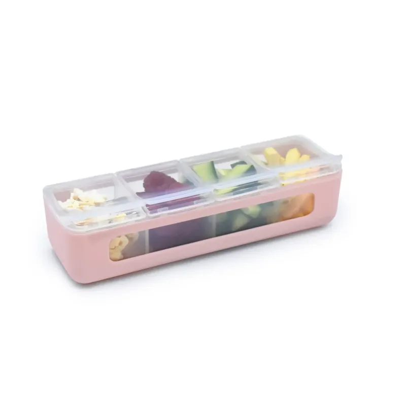 CUTIE SNACK 4 COMPARTIMENTE, MELII, ROZ