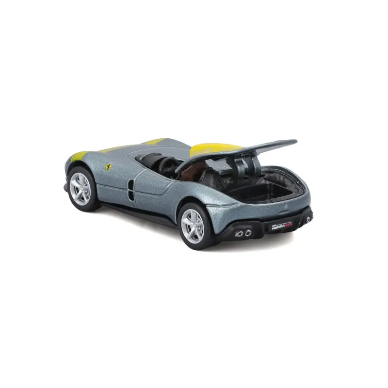 MAISTO MAȘINUȚĂ METALICĂ SPEED ICONS FERRARI MONZA SP1 ARGINTIU SCARA 1 LA 64