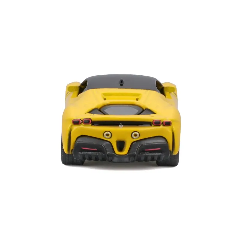 MAISTO MAȘINUȚĂ METALICĂ SPEED ICONS FERRARI SF90 STRADALE GALBEN SCARA 1 LA 64