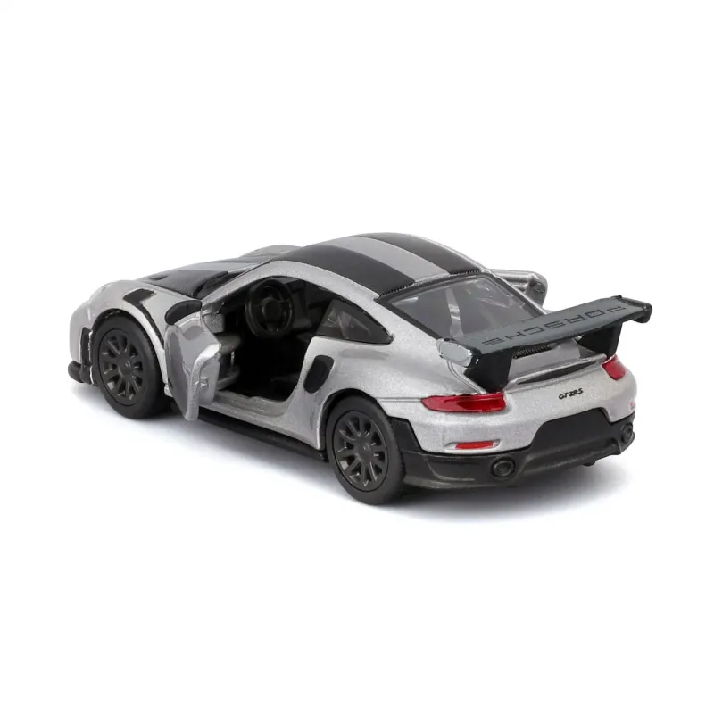 MAISTO MAȘINUȚĂ METALICĂ SPEED ICONS PORSCHE 911 GT2 RS SILVER BLACK SCARA 1 LA 64
