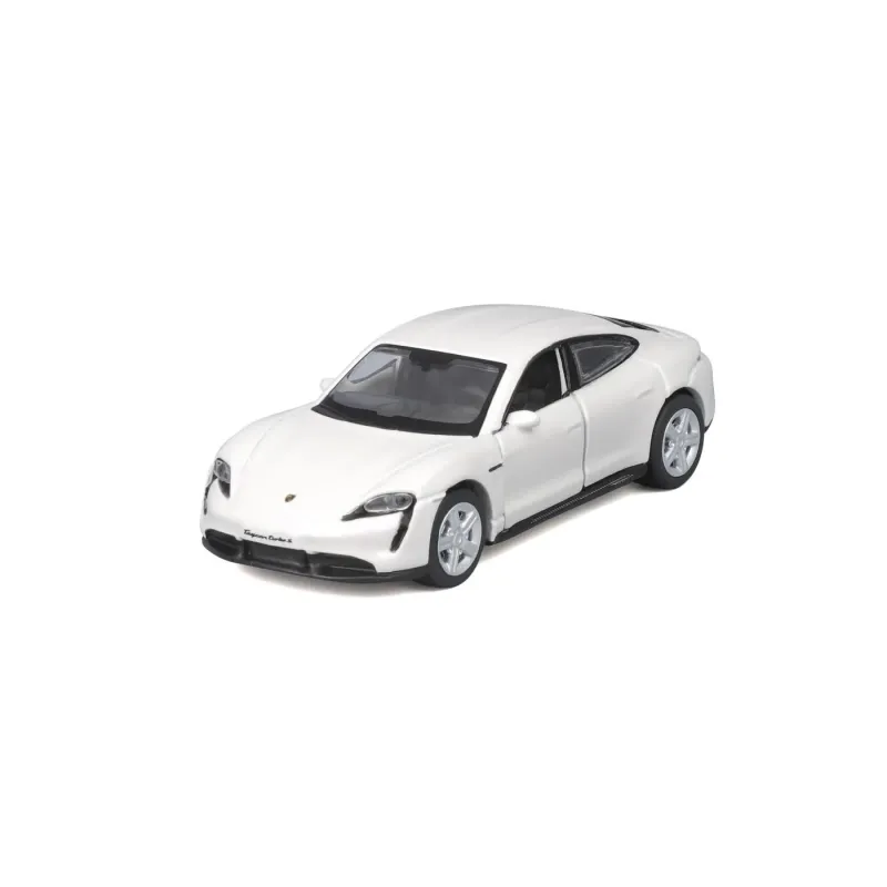 MAISTO MAȘINUȚĂ METALICĂ SPEED ICONS PORSCHE TAYCAN TURBO S ALB SCARA 1 LA 64