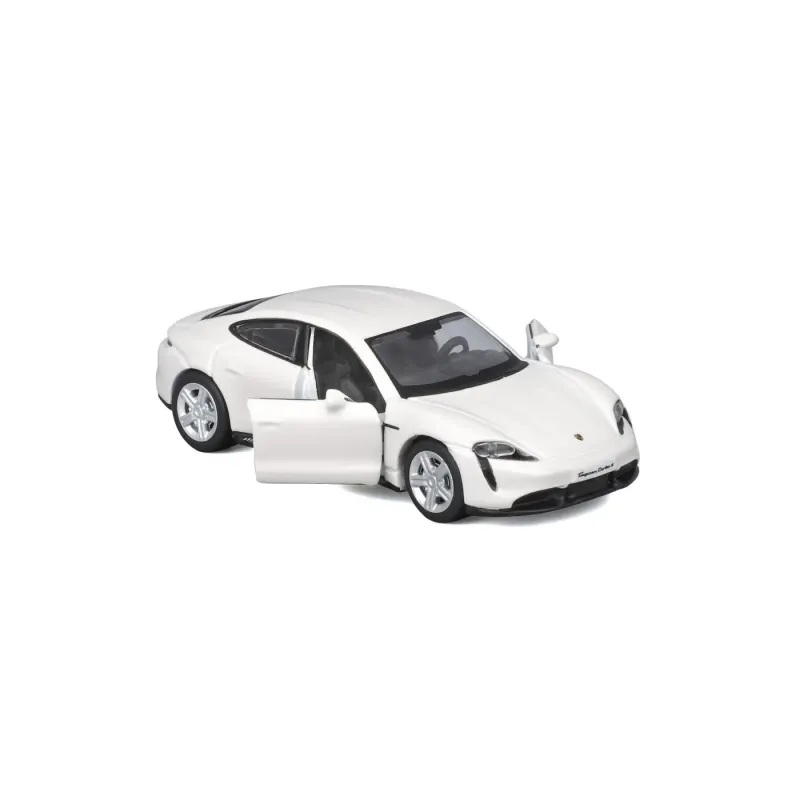 MAISTO MAȘINUȚĂ METALICĂ SPEED ICONS PORSCHE TAYCAN TURBO S ALB SCARA 1 LA 64