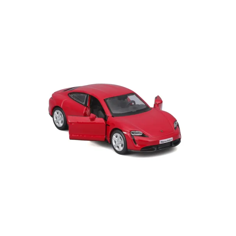 MAISTO MAȘINUȚĂ METALICĂ SPEED ICONS PORSCHE TAYCAN TURBO S ROSU SCARA 1 LA 64