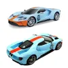 MAISTO MOTOSOUNDS MAȘINUȚĂ FORD GT HERITAGE 2019 CU SUNETE ȘI LUMINI SCARA 1 LA 24