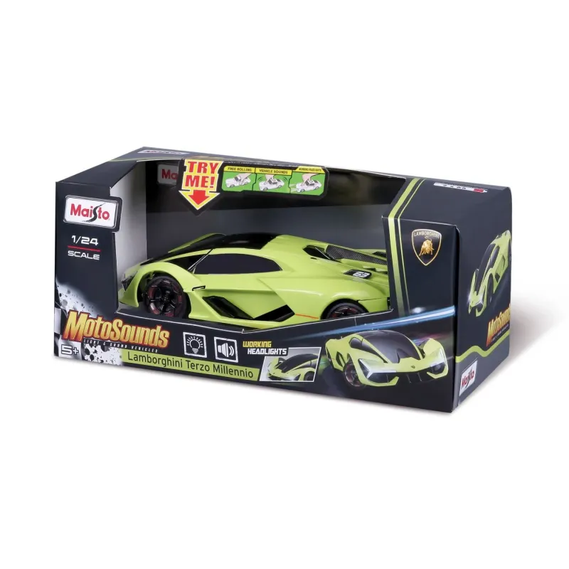 MAISTO MAȘINUȚĂ CU SUNETE ȘI LUMINI LAMBORGHINI TERZO MILLENNIO SCARA 1 LA 24