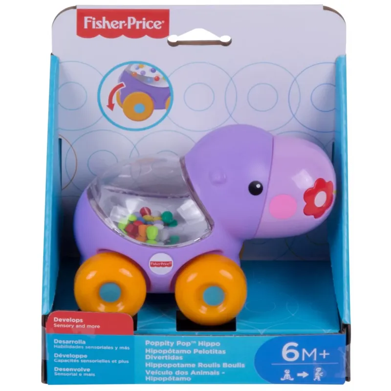FISHER PRICE JUCĂRIE APASA ȘI MERGI HIPOPOTAM