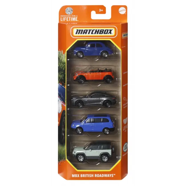 MATCHBOX SET 5 MASINUTE METALICE MBX BRITISH ROADWAYS SCARA 1:64