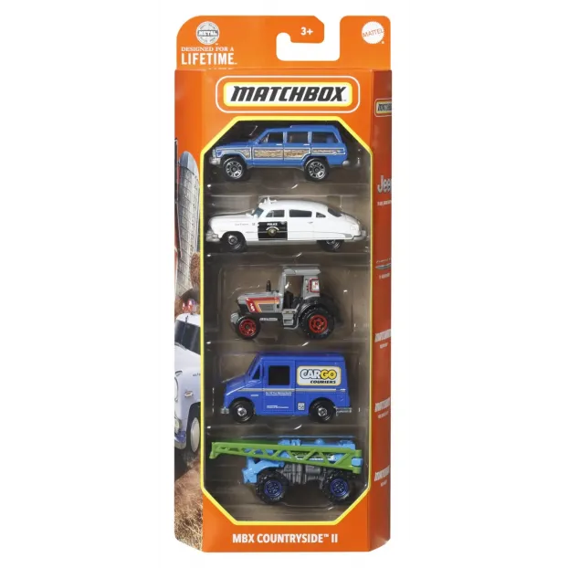 MATCHBOX SET 5 MASINUTE METALICE MBX COUNTRYSIDE II SCARA 1:64