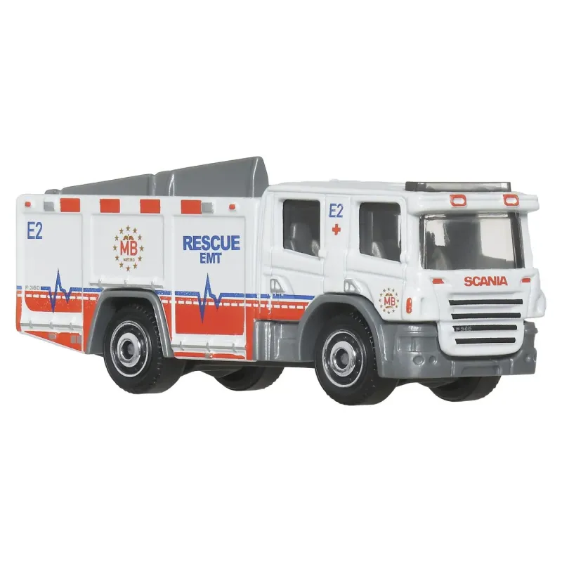 MATCHBOX SET 5 MASINUTE METALICE RESCUE EMT SCARA 1 LA 64