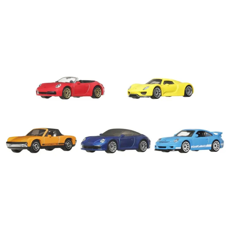 MATCHBOX SET 5 MASINUTE METALICE PORSCHE HEROES SCARA 1:64