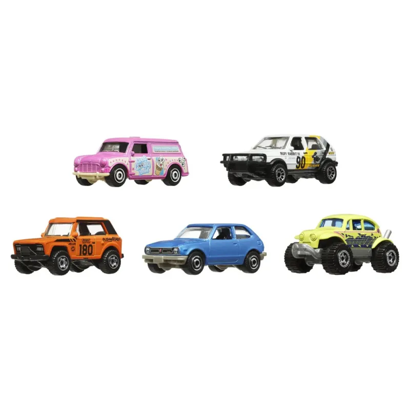 MATCHBOX SET 5 MASINUTE METALICE MBX RETRO SCARA 1 LA 64