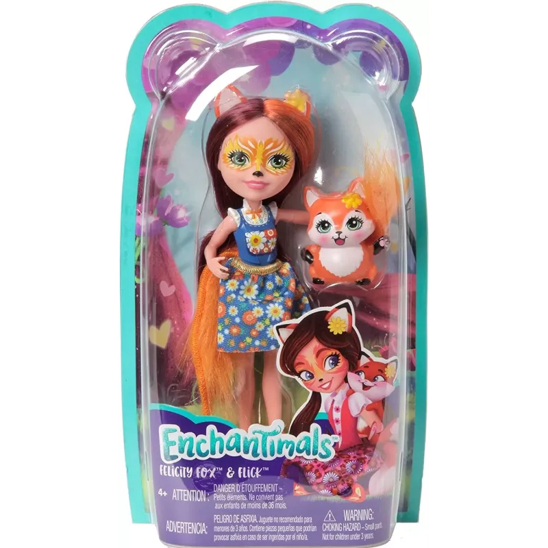 ENCHANTIMALS PAPUSI CU ANIMALUTE FELICITY FOX ȘI FLICK