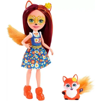ENCHANTIMALS PAPUSI CU ANIMALUTE FELICITY FOX ȘI FLICK