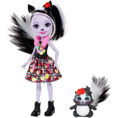 ENCHANTIMALS PAPUSI CU ANIMALUTE SAGE SKUNK ȘI CAPER