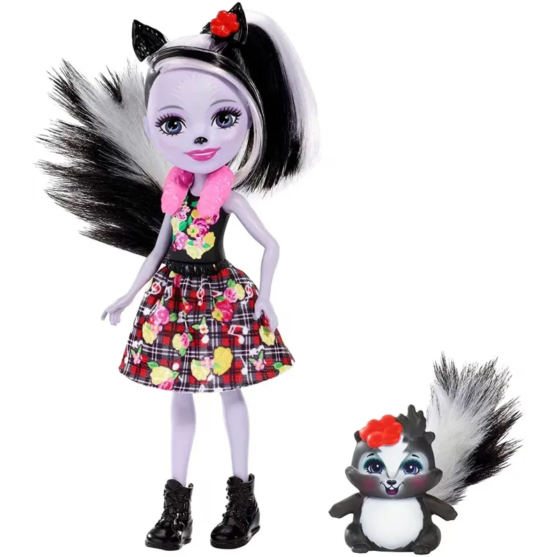 ENCHANTIMALS PAPUSI CU ANIMALUTE SAGE SKUNK ȘI CAPER