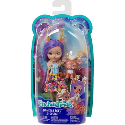 ENCHANTIMALS PAPUSI CU ANIMALUTE DANESSA DEER ȘI SPRINT