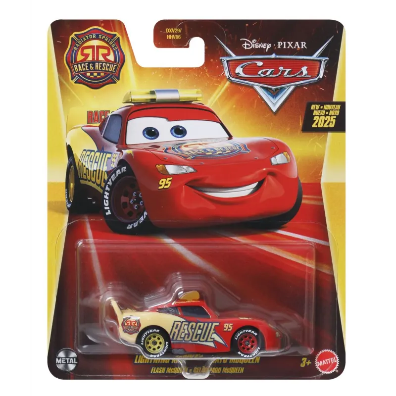 MAȘINUȚĂ METALICĂ CARS3 RADIATOR SPRINGS RACE AND RESCUE PERSONAJUL FULGER MCQUEEN