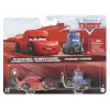 CARS3 SET 2 MASINUTE METALICE CAVE FULGER MCQUEEN ȘI PITSTOPOSAURUS