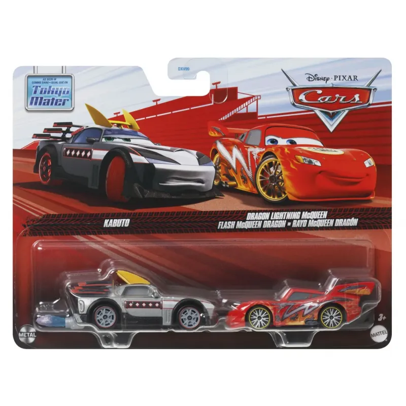 CARS3 SET 2 MASINUTE METALICE KABUTO ȘI DRAGON FULGER MCQUEEN