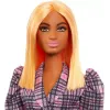 PAPUSA BARBIE FASHIONISTA CU ROCHIE TIP BLAZER ROZ IN CAROURI