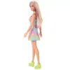 PAPUSA BARBIE FASHIONISTA BLONDA CU SUVITE MOV