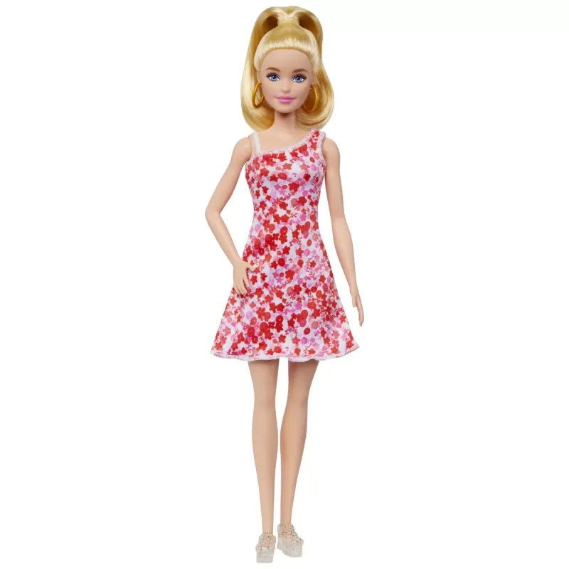 PAPUSA BARBIE FASHIONISTA BLONDA CU PARUL PRINS IN COADA