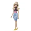 PAPUSA BARBIE FASHIONISTA BLONDA CU BORSETA ROZ