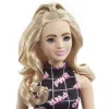 PAPUSA BARBIE FASHIONISTA BLONDA CU BORSETA ROZ