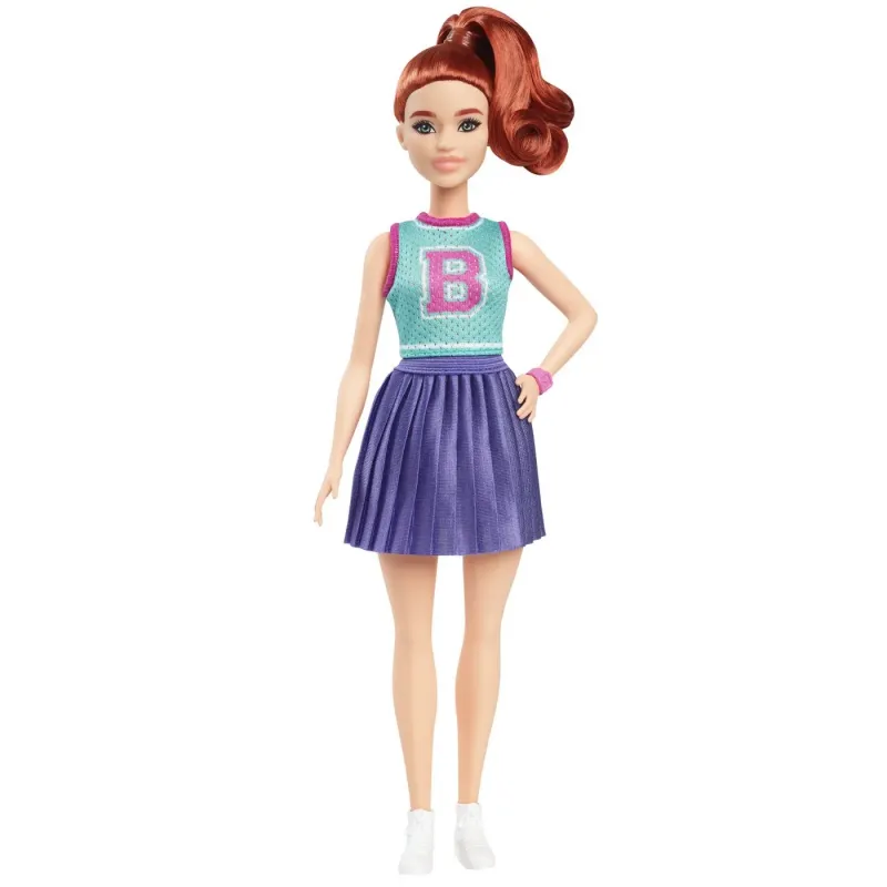 BARBIE FASHIONISTAS PAPUSA BARBIE ROSCATA MAJORETA