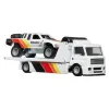 HOT WHEELS TRANSPORTATOR FLEET STREET CU MAȘINUȚĂ TOYOTA OFF ROAD TRUCK SCARA 1:64