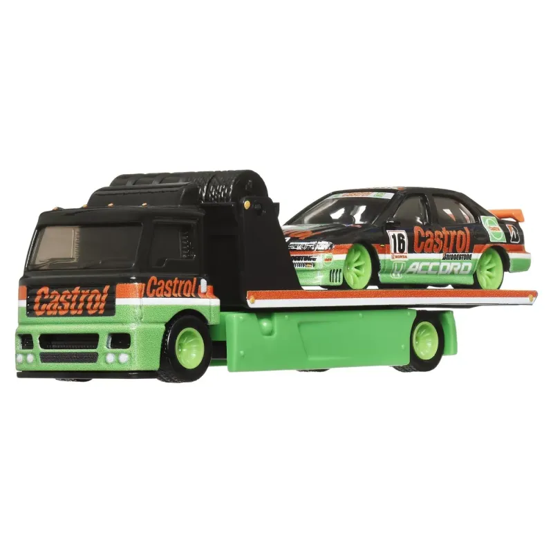 HOT WHEELS TRANSPORTATOR FLEET STREET CU MAȘINUȚĂ HONDA ACCORD 96 SCARA 1:64