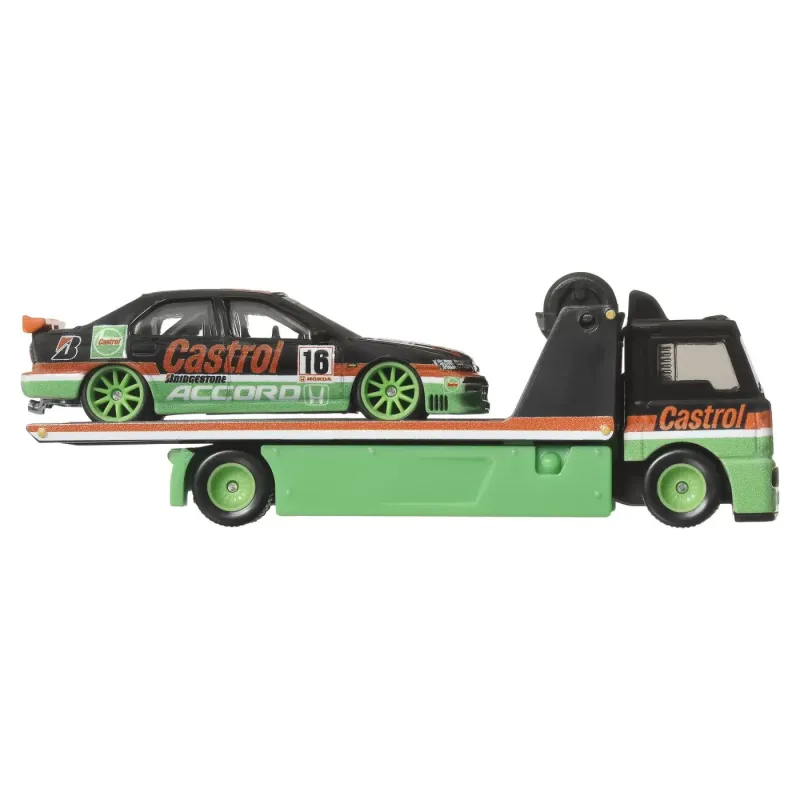 HOT WHEELS TRANSPORTATOR FLEET STREET CU MAȘINUȚĂ HONDA ACCORD 96 SCARA 1:64