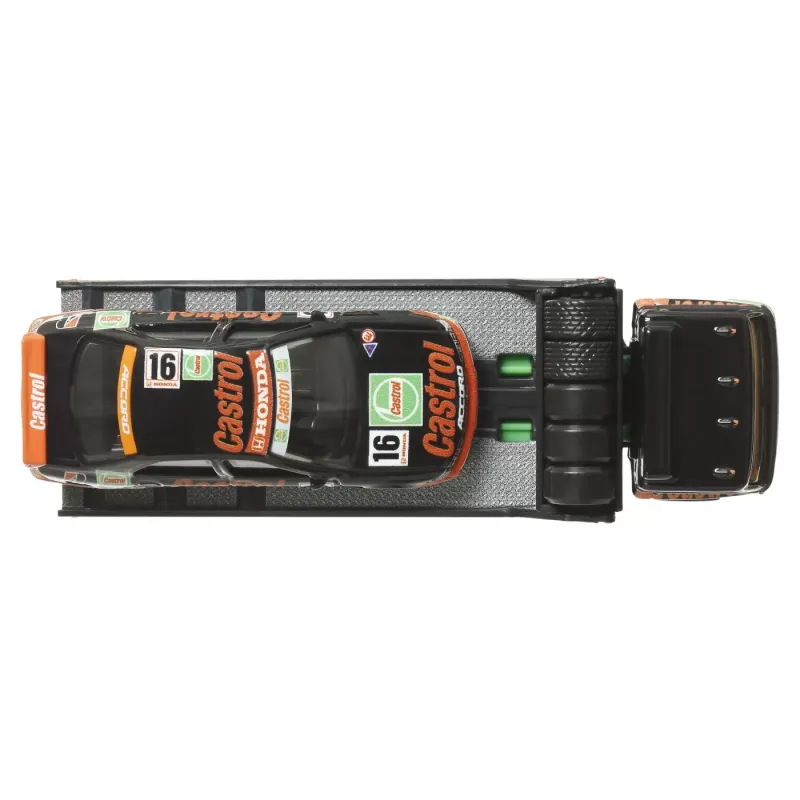 HOT WHEELS TRANSPORTATOR FLEET STREET CU MAȘINUȚĂ HONDA ACCORD 96 SCARA 1:64