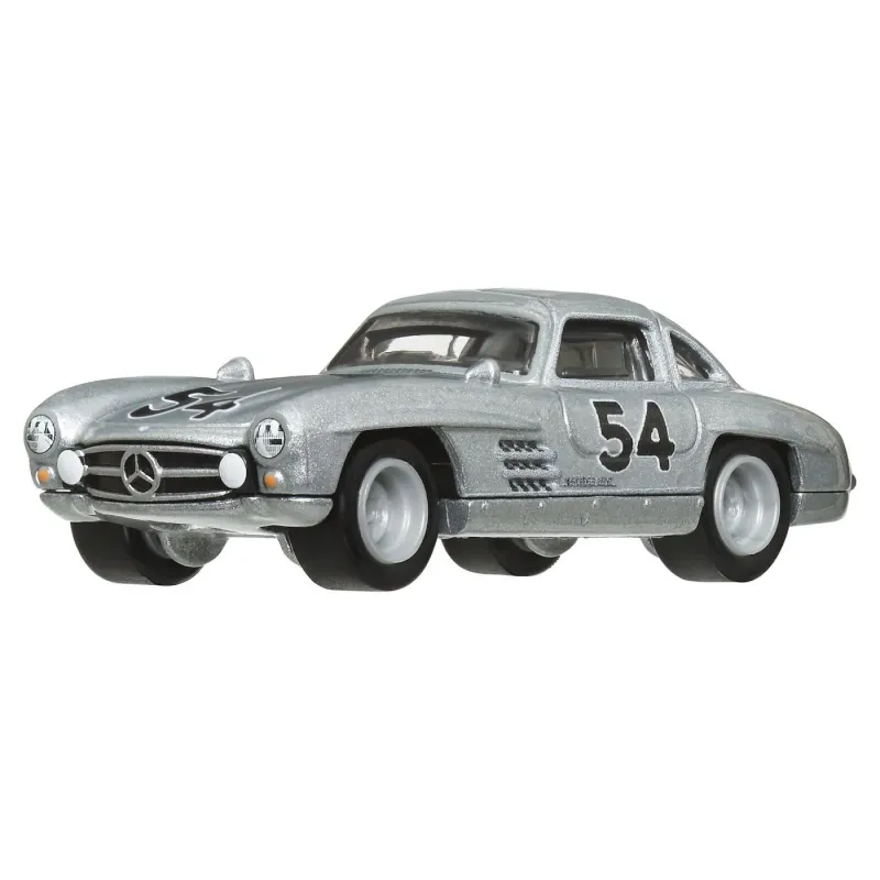 HOT WHEELS TRANSPORTATOR  MERCEDES-BENZ 55 BLAUES WUNDER CU MAȘINUȚĂ MERCEDES-BENZ 300 SL SCARA 1:64
