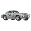 HOT WHEELS TRANSPORTATOR  MERCEDES-BENZ 55 BLAUES WUNDER CU MAȘINUȚĂ MERCEDES-BENZ 300 SL SCARA 1:64