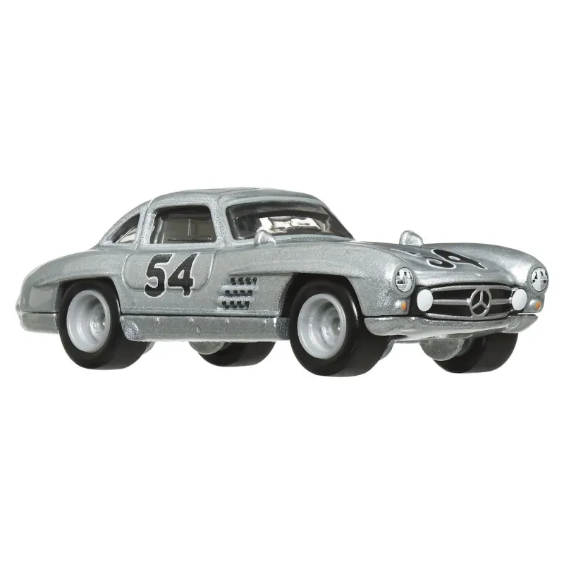 HOT WHEELS TRANSPORTATOR  MERCEDES-BENZ 55 BLAUES WUNDER CU MAȘINUȚĂ MERCEDES-BENZ 300 SL SCARA 1:64