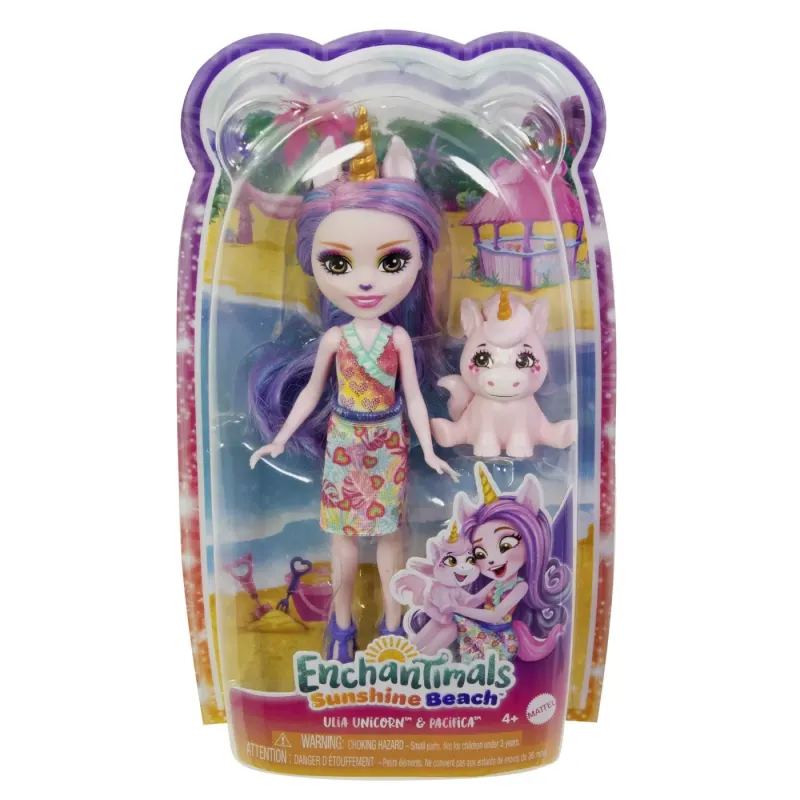 ENCHANTIMALS PAPUSI ȘI ANIMALUTE ULIA UNICORN ȘI PACIFICA